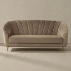OPAL MODERN UPHOLSTERED SOFA WITH METAL LEGS