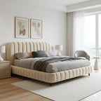 OSLO CURVE LUXURY UPHOLSTERED BED