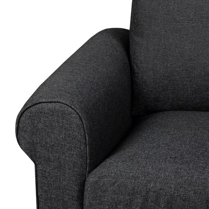 OSLO URBAN GREY FABRIC THREE SEATHER SOFA