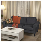 OSLO URBAN GREY FABRIC THREE SEATHER SOFA
