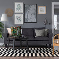 OSLO URBAN GREY FABRIC THREE SEATHER SOFA