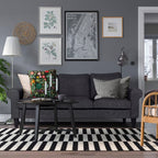 OSLO URBAN GREY FABRIC THREE SEATHER SOFA