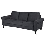 OSLO URBAN GREY FABRIC THREE SEATHER SOFA