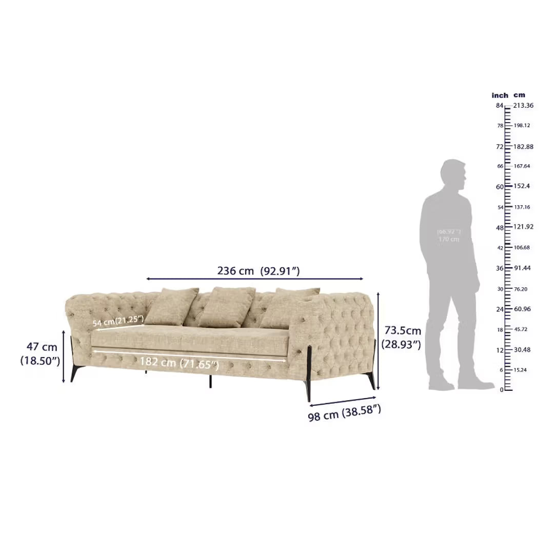 REGALIA TUFTED LUXURY SOFA