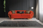 REGALIA TUFTED VELVET SOFA 3 SEATER