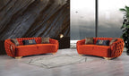 REGALIA TUFTED VELVET SOFA 3 SEATER