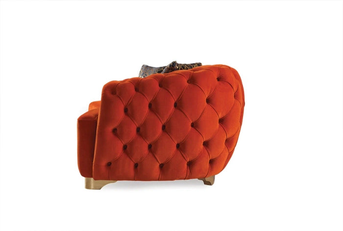 REGALIA TUFTED VELVET SOFA 3 SEATER