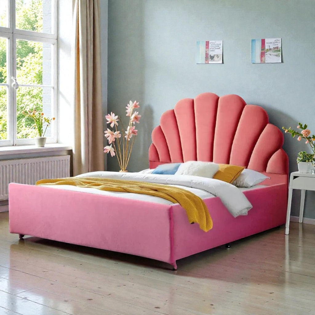 ROSELLE SHELL LUXURY UPHOLSTERED BED