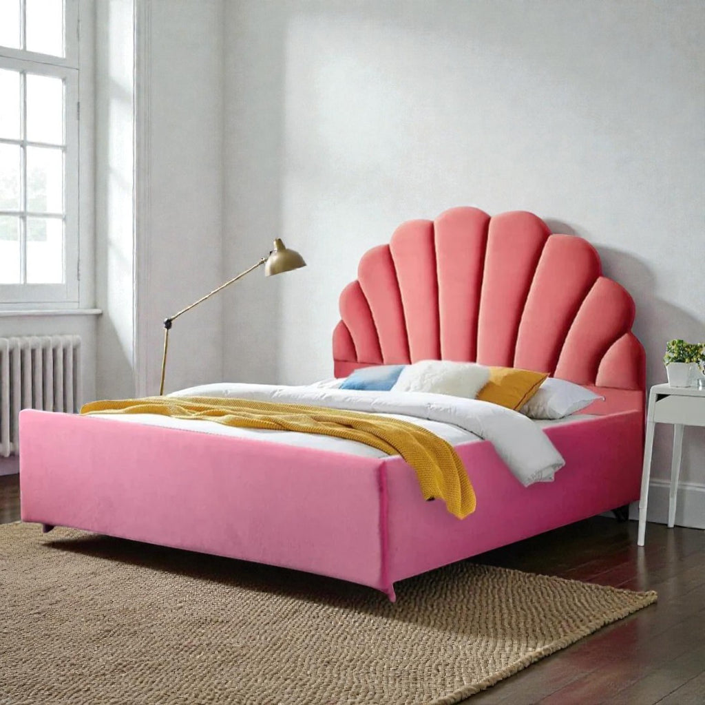 ROSELLE SHELL LUXURY UPHOLSTERED BED