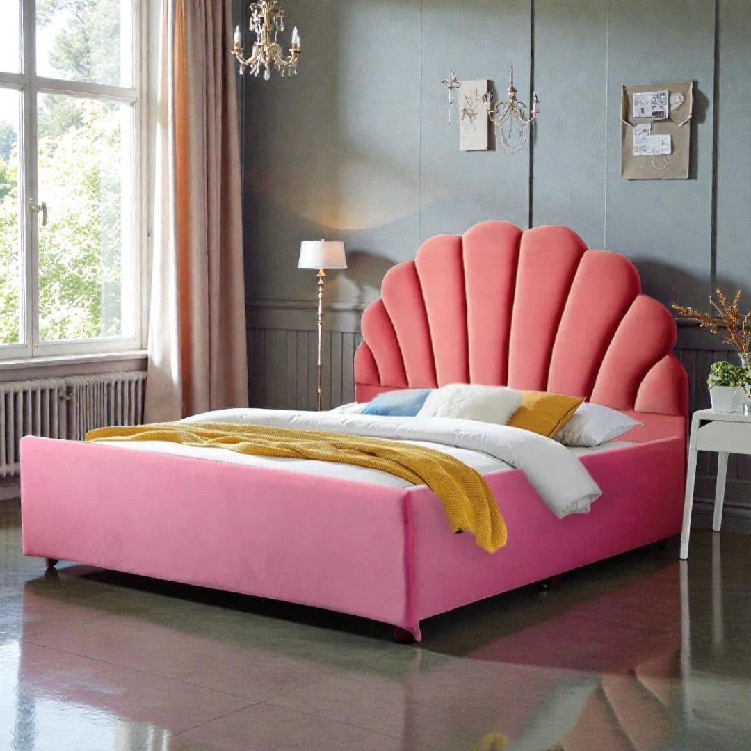 ROSELLE SHELL LUXURY UPHOLSTERED BED