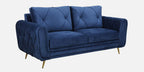 ROYAL AZURE TUFTED VELVET 3-SEATER SOFA