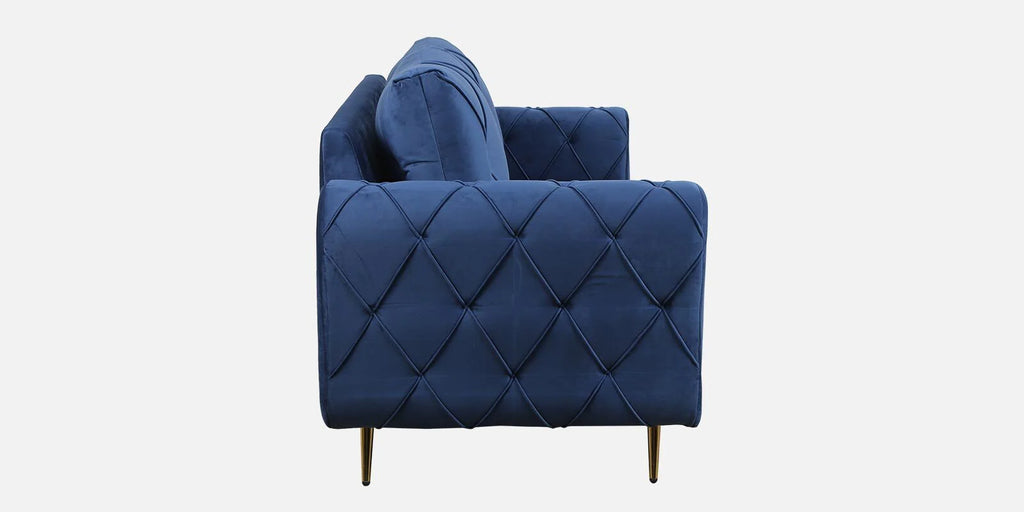 ROYAL AZURE TUFTED VELVET 3-SEATER SOFA