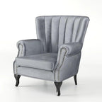 ROYAL COMFORT VELVET WING CHAIR