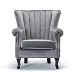 ROYAL COMFORT VELVET WING CHAIR