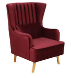 CRIMSON COMFORT WING CHAIR SET