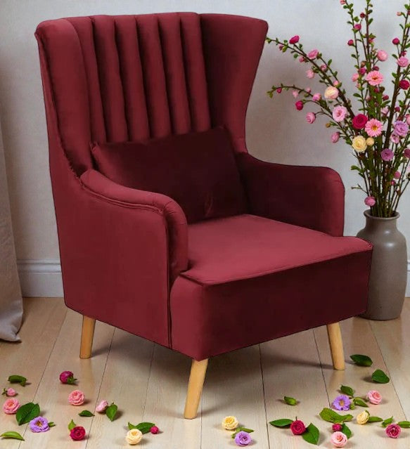 CRIMSON COMFORT WING CHAIR SET