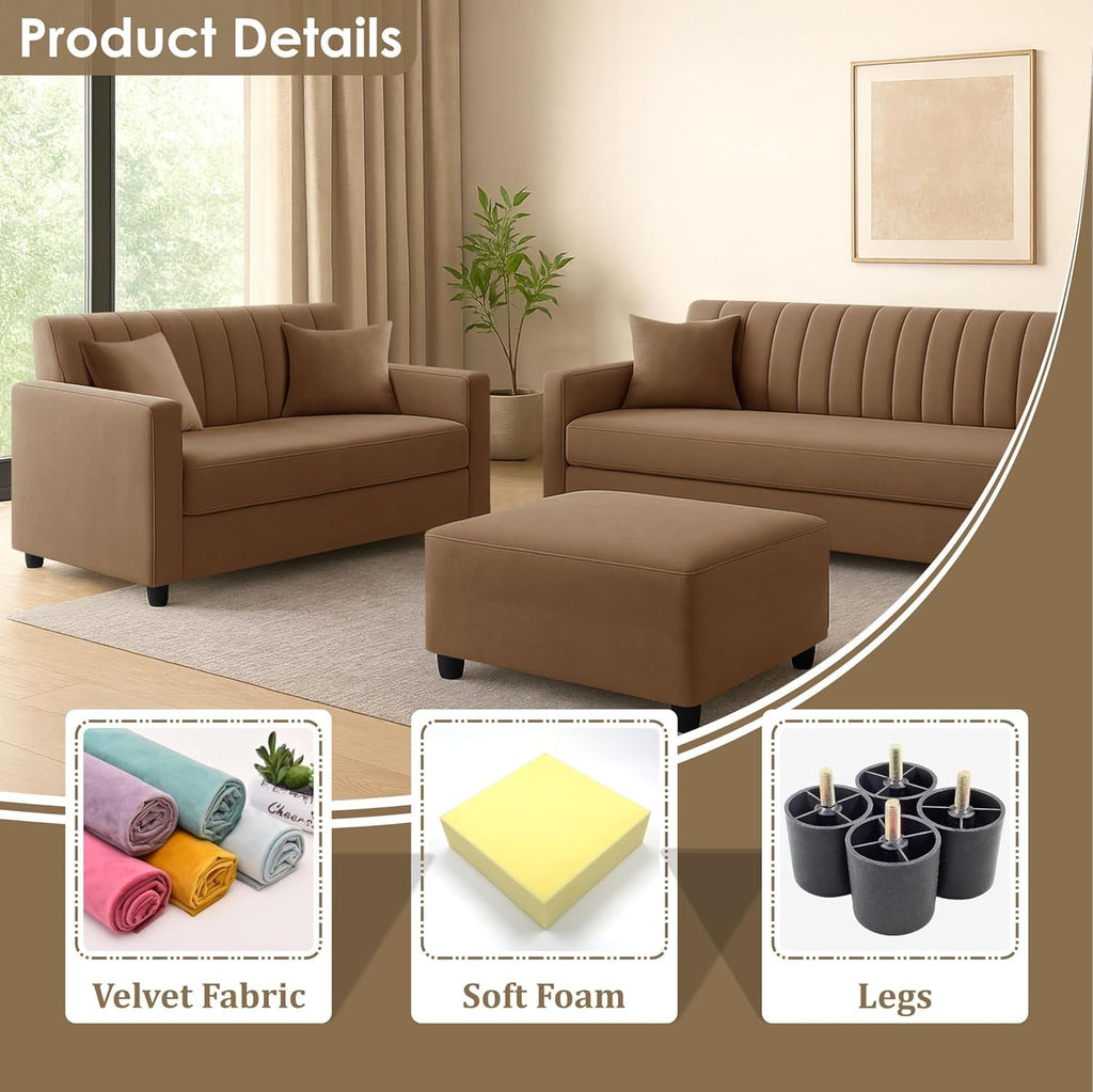 SANDORA BEINGE UPHOLSTERED SOFA SET
