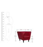 SCARLET MODERN ACCENT CLUB CHAIR