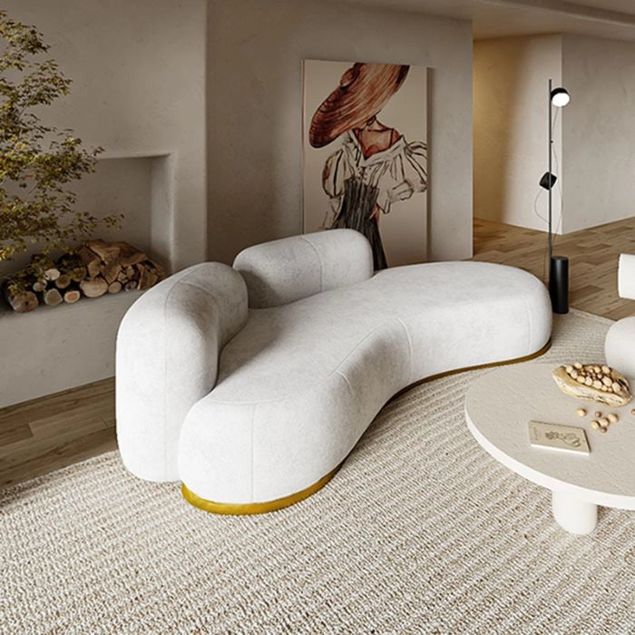 SCARLET WAVE SCULPT SOFA 3 SEATER