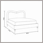 SERENE CURVE UPHOLSTERED BED SERENE