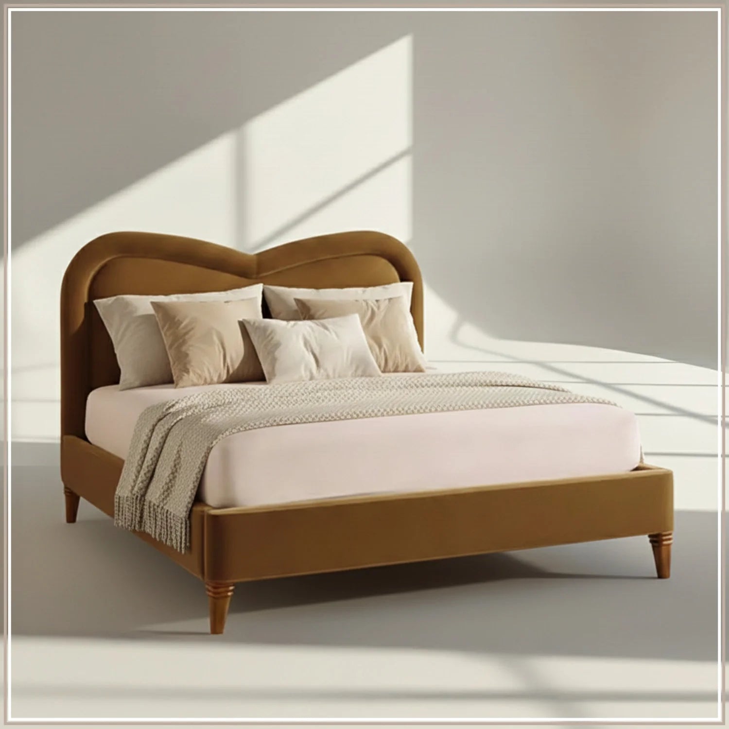 SERENE CURVE UPHOLSTERED BED SERENE