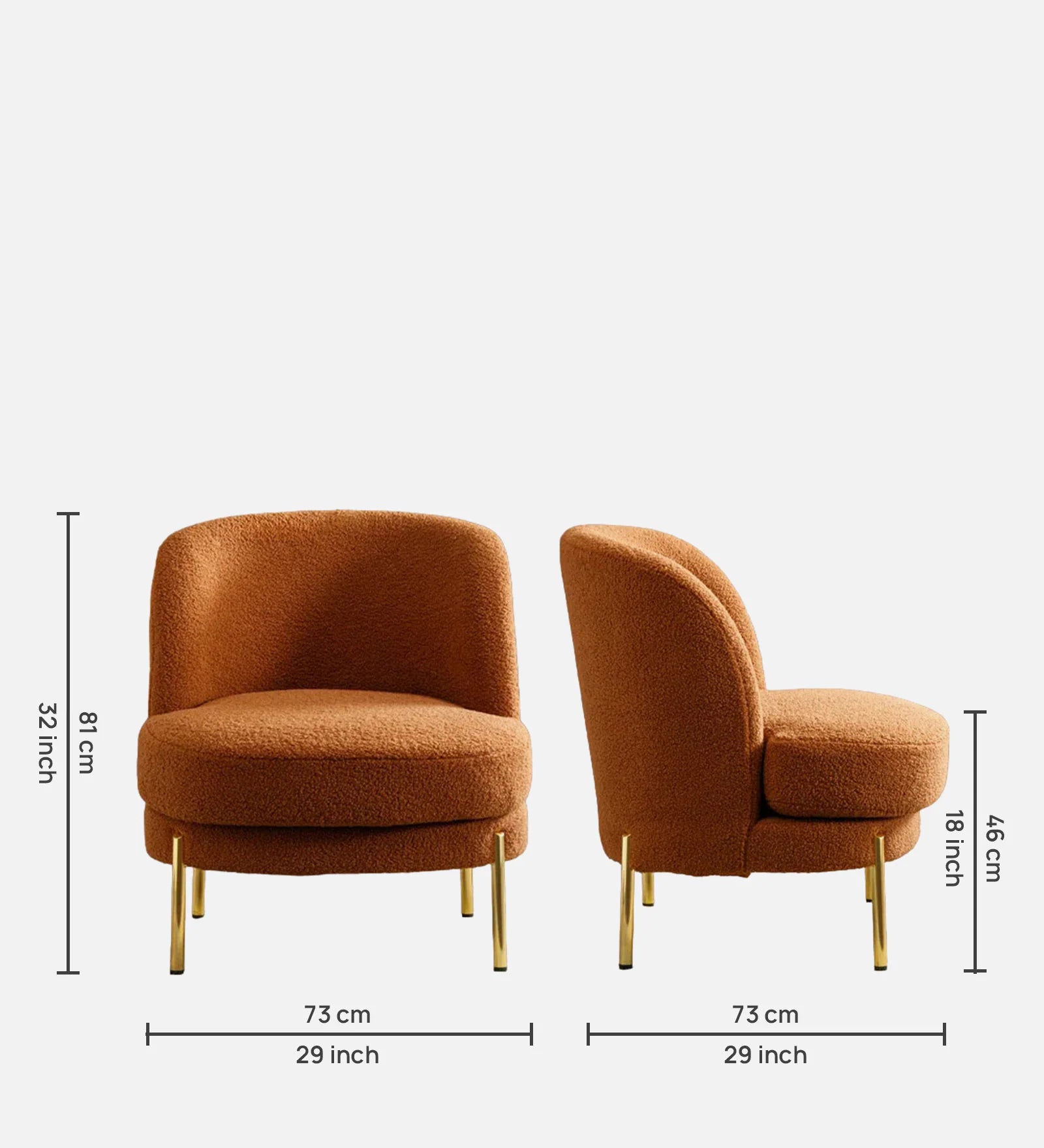 SIENNA BOUNCLE BARREL ACCENT CHAIR