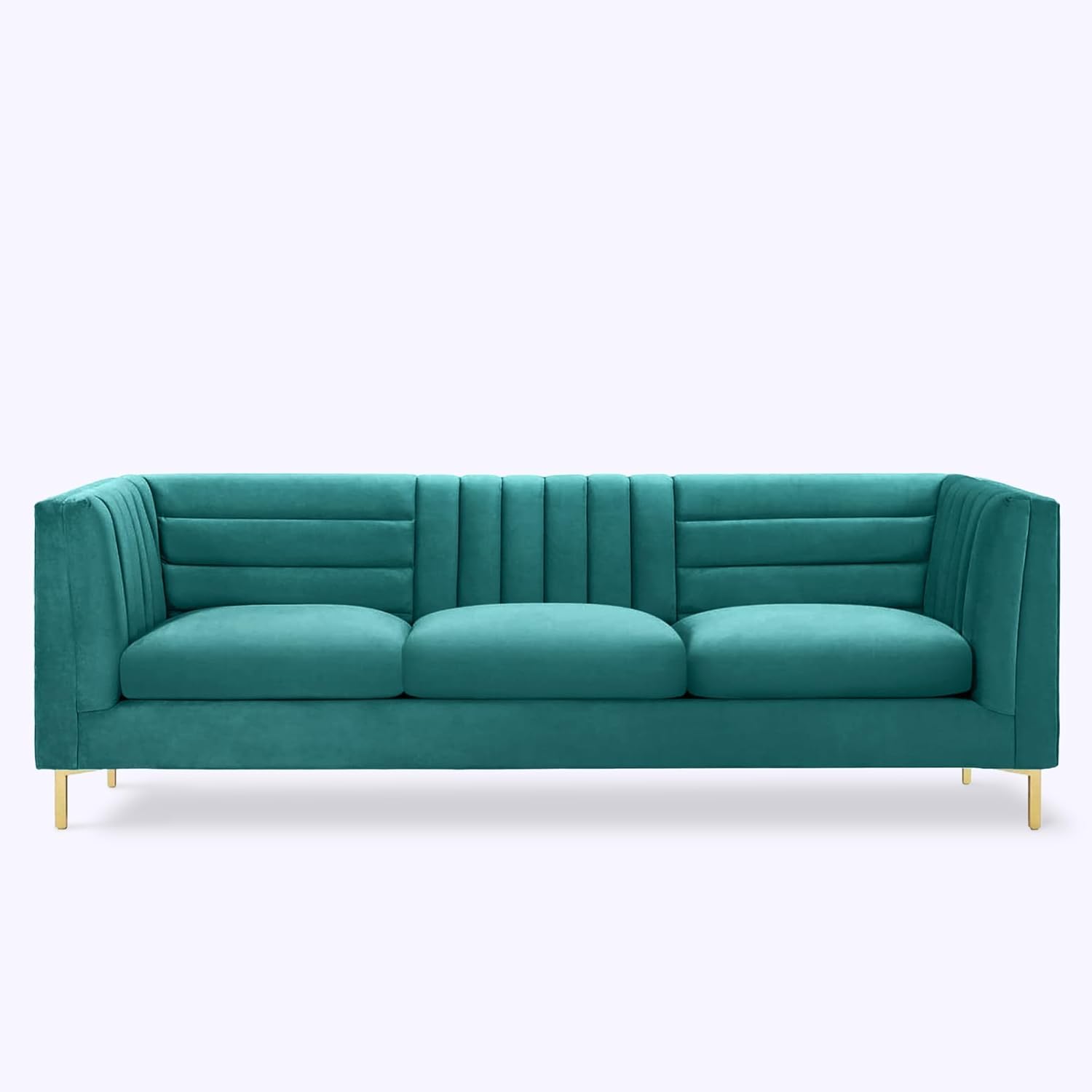 TEALCRAFT LINEAR CHANNEL UPHOLSTERED 3-SEATER SOFA