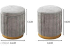 VELOURA LUXE UPHOLSTERED OTTOMAN