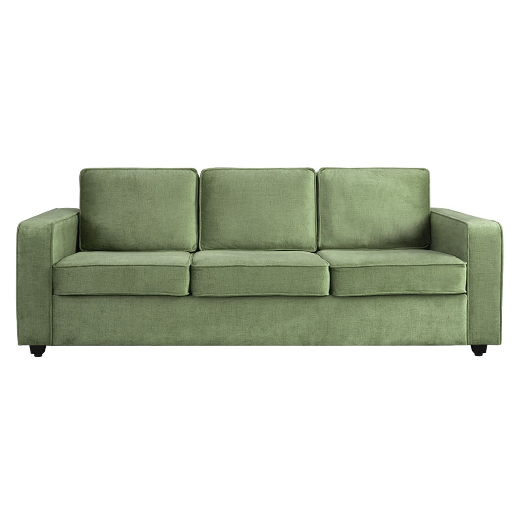VERDE AXIS LUXURY 3-SEATER SOFA - WOODEN MANGO