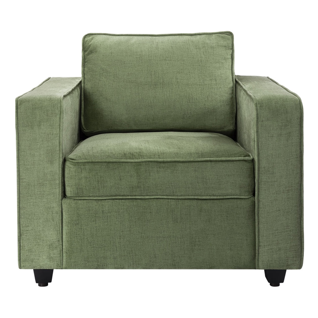 VERDE AXIS LUXURY 3-SEATER SOFA - WOODEN MANGO