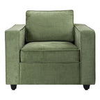 VERDE AXIS LUXURY 3-SEATER SOFA - WOODEN MANGO