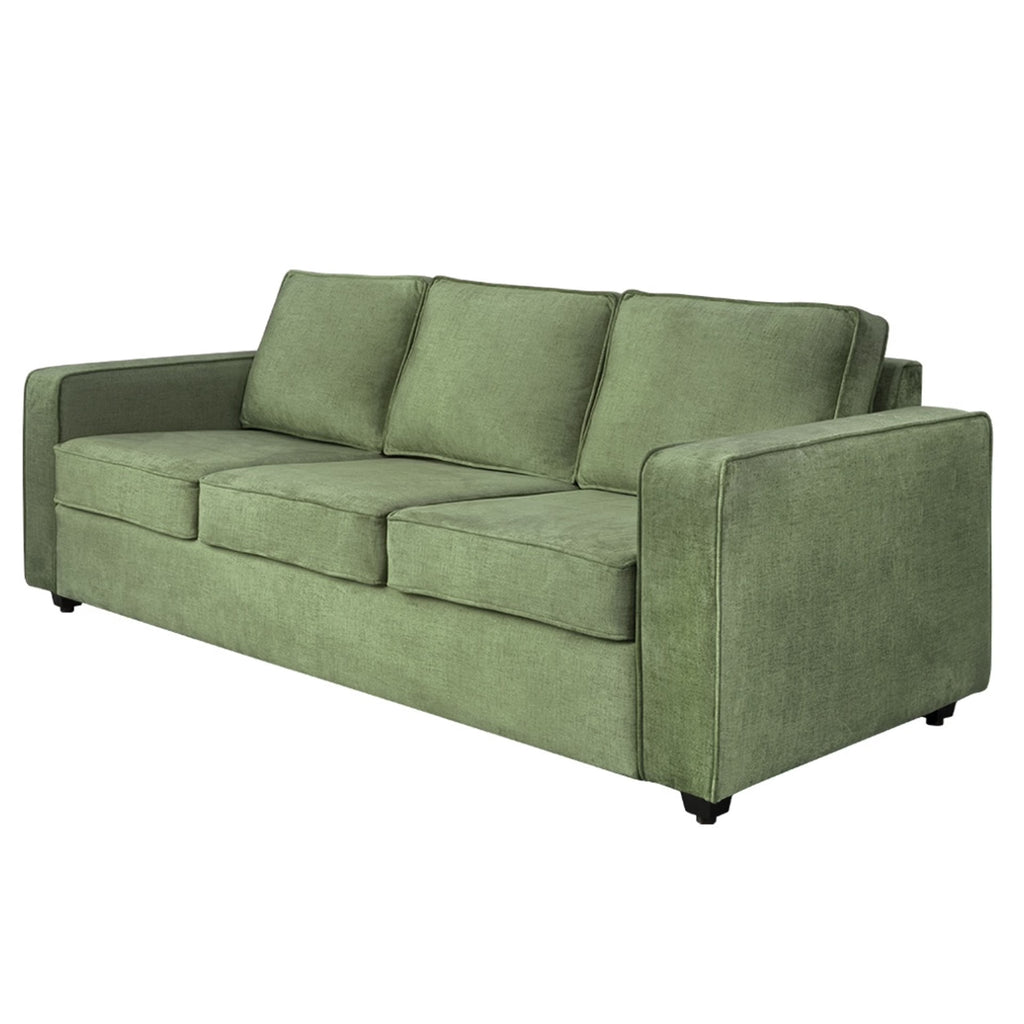 VERDE AXIS LUXURY 3-SEATER SOFA - WOODEN MANGO
