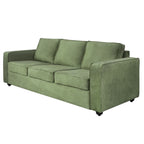 VERDE AXIS LUXURY 3-SEATER SOFA - WOODEN MANGO
