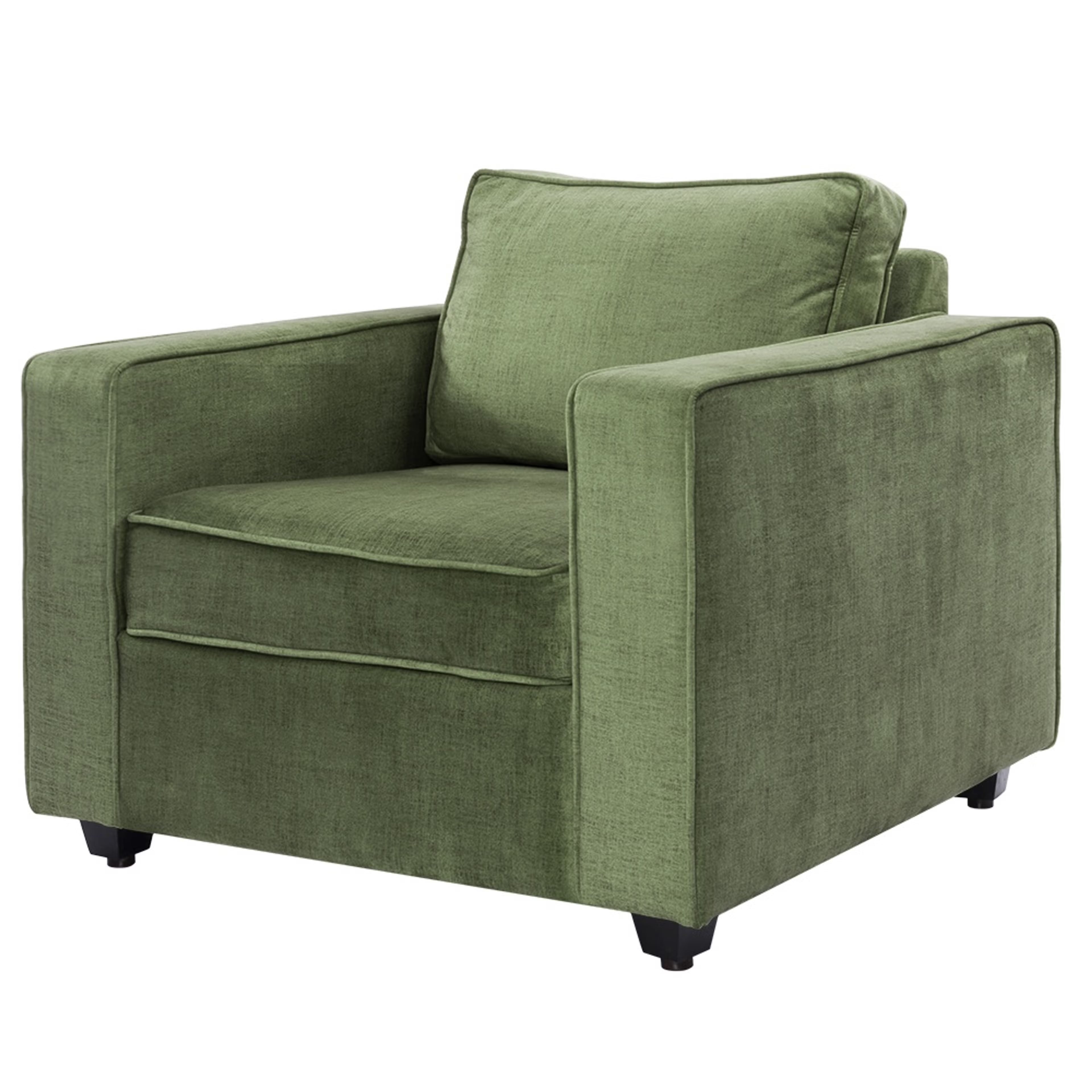 VERDE AXIS LUXURY 3-SEATER SOFA - WOODEN MANGO