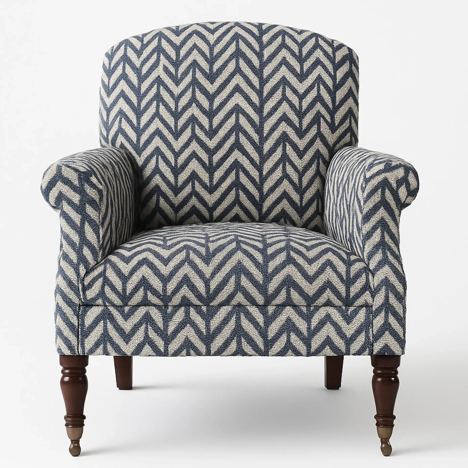 ZARA CHEVRON LUXURY ACCENT CHAIR