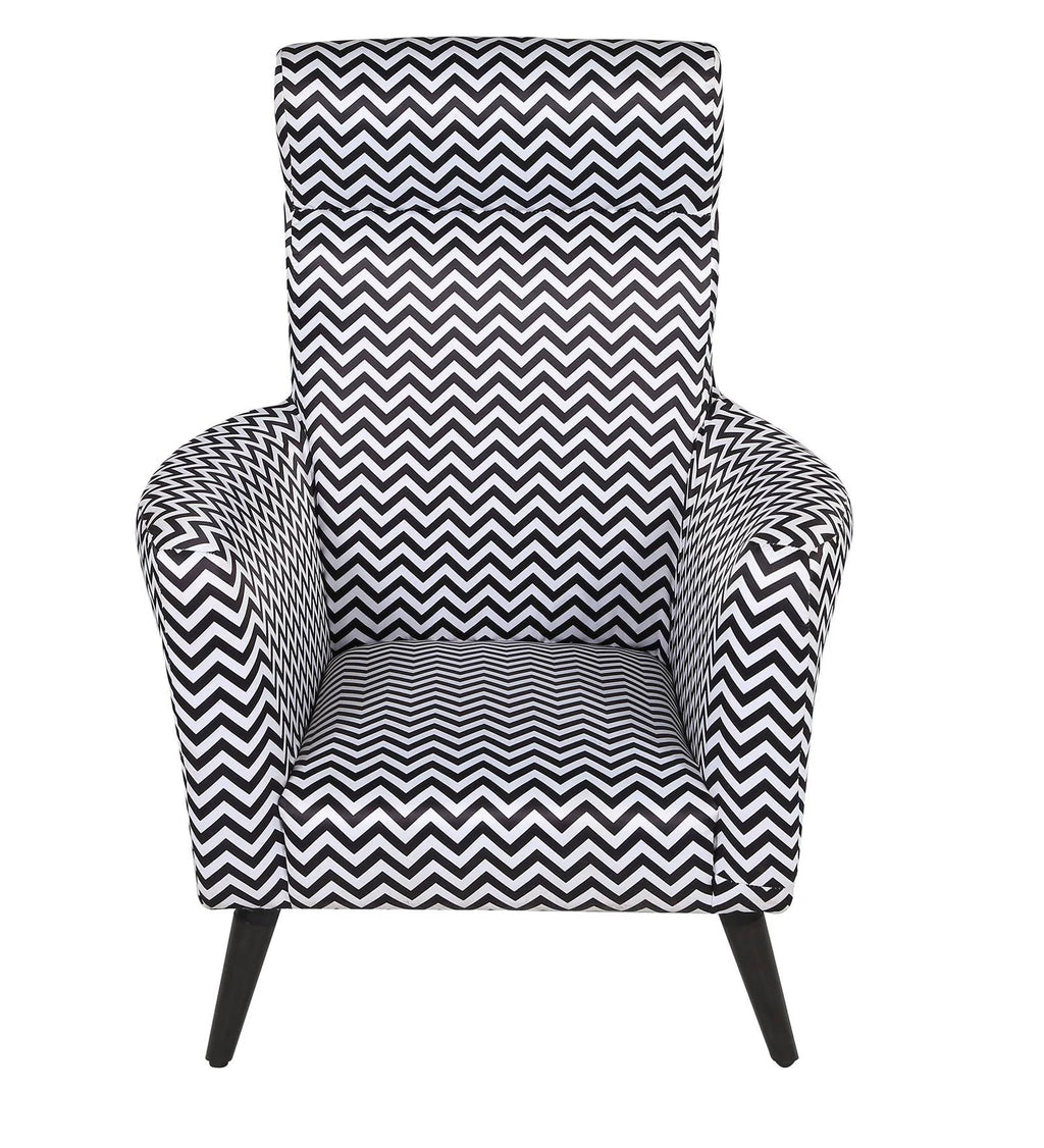ZARA CHEVRON STATEMENT ACCENT CHAIR