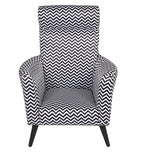 ZARA CHEVRON STATEMENT ACCENT CHAIR