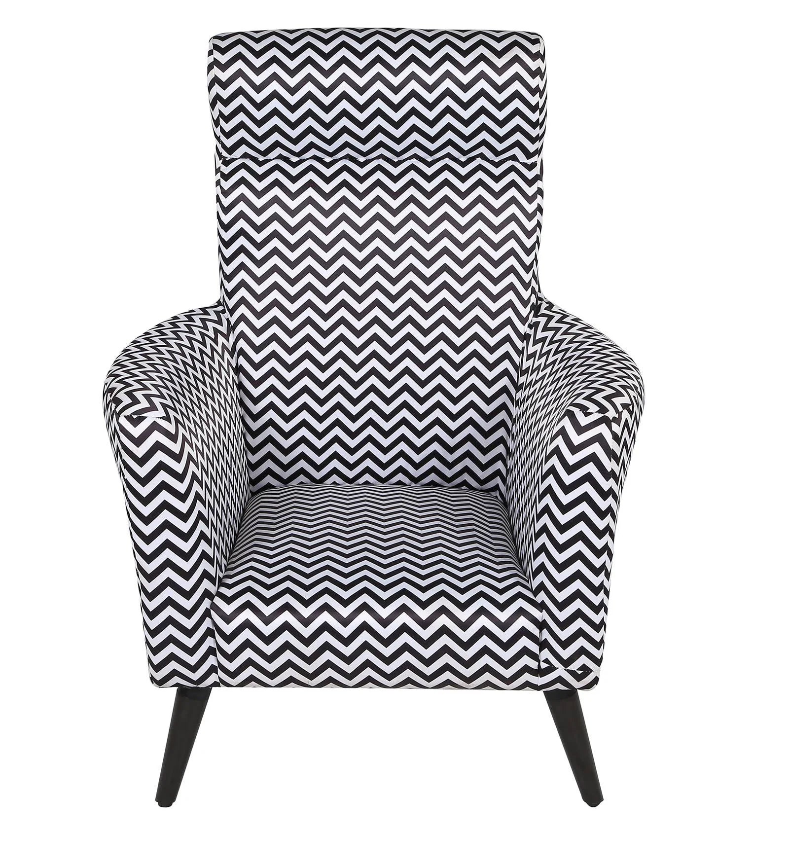 ZARA CHEVRON STATEMENT ACCENT CHAIR