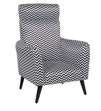 ZARA CHEVRON STATEMENT ACCENT CHAIR