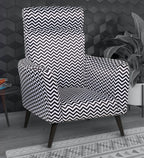 ZARA CHEVRON STATEMENT ACCENT CHAIR