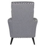 ZARA CHEVRON STATEMENT ACCENT CHAIR