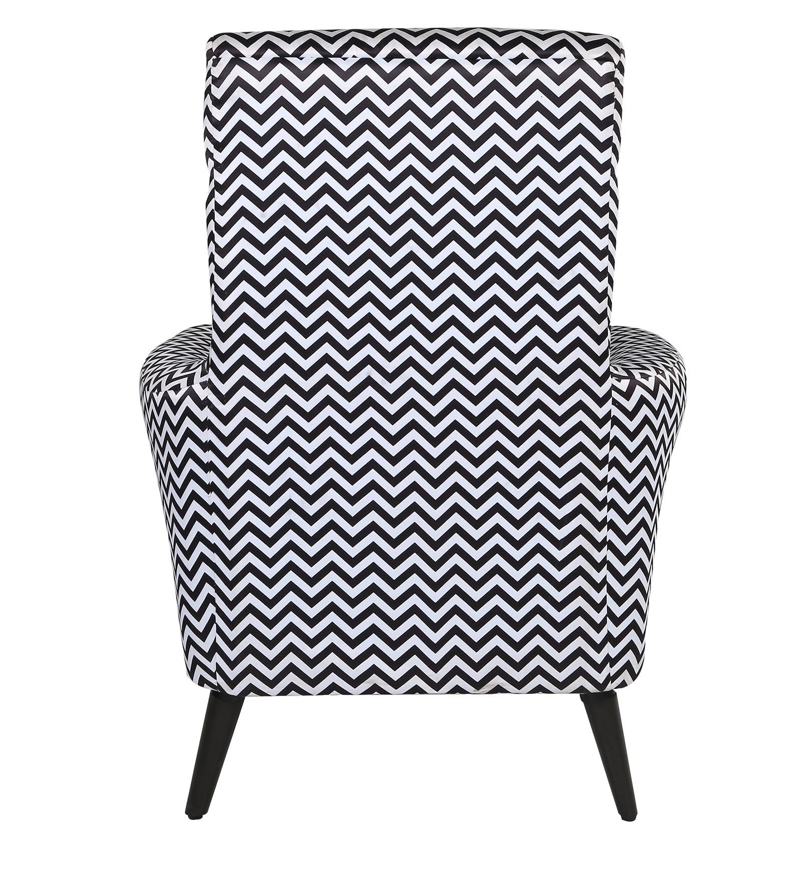ZARA CHEVRON STATEMENT ACCENT CHAIR