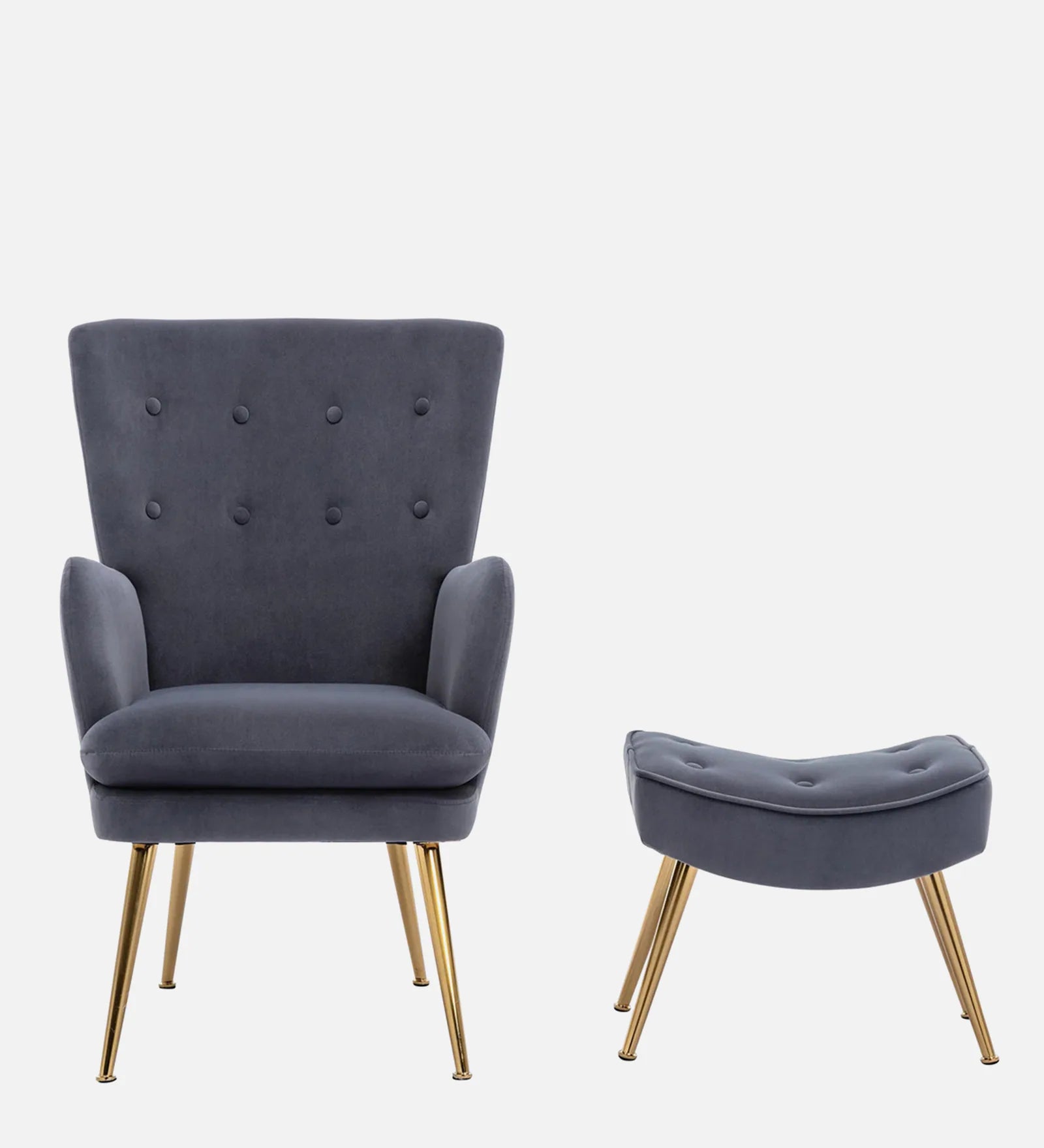 ROYALE TUFTED LOUNGE CHAIR WITH OTTOMAN