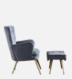 ROYALE TUFTED LOUNGE CHAIR WITH OTTOMAN