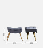 ROYALE TUFTED LOUNGE CHAIR WITH OTTOMAN